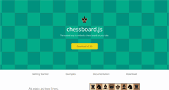 Desktop Screenshot of chessboardjs.com