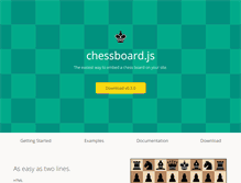 Tablet Screenshot of chessboardjs.com